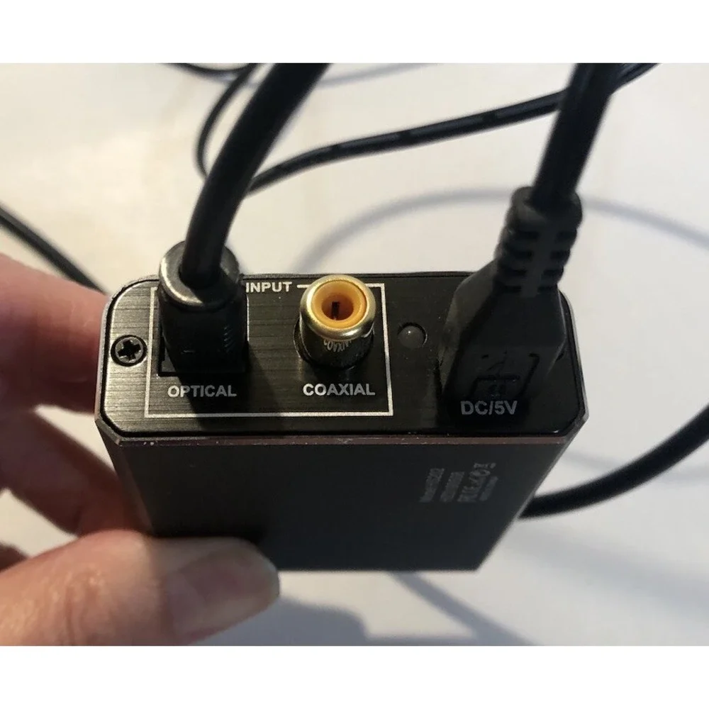 Techole Digital to‎ Analog Audio Converter 192kHz & Power Cord, Digital Toslink